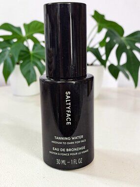 SALTYFACE Tanning Water Self Tanner for Face Medium to Dark 1 oz NEW